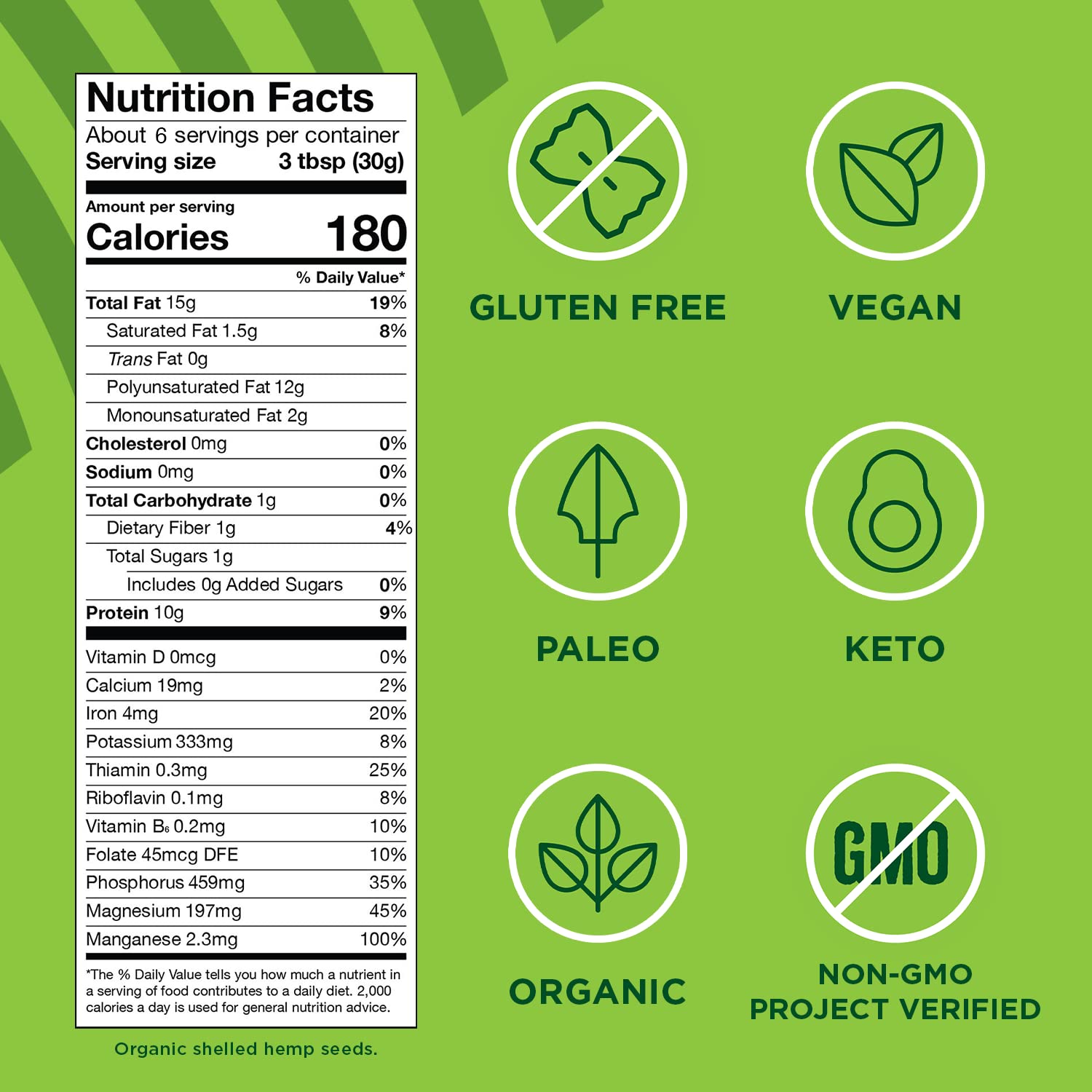 Buy now Manitoba Harvest Organic Hemp Hearts, Shelled Hemp Seeds - 7oz - 10g Plant Protein & 12g Omega 3 & 6 per 30g serving - Easy-to-Digest seeds with 9 Essential Amino Acids - Gluten Free, Vegan, Non-GMO at indiglob india