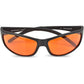 Blue Light Blocking Amber Glasses for Sleep 99.9 Percent Effective - Nighttime Eye Wear - Special Orange Tinted Glasses Help You Sleep and Relax Your Eyes