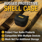 Buy now DEWALT Heavy Duty Protective Headphone Case for TWS Earbuds & Wearable Speaker, Compact Lightweight w/EVA Headphone Case Hard Shell, Shockproof, Water-Resistant, Soft Interior & Accessory Mesh Pocket at indiglob india