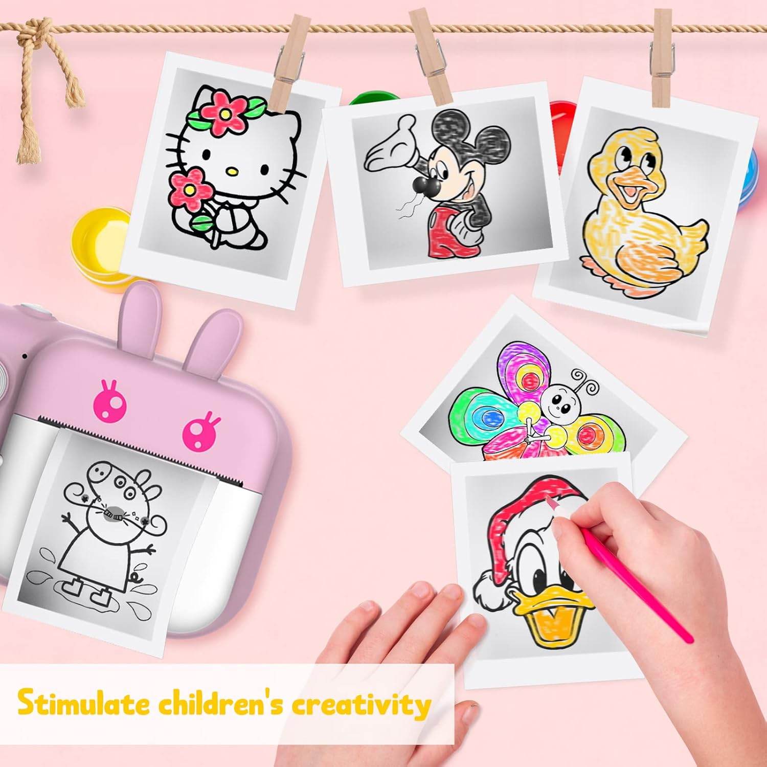 10 Rolls Kids Print Camera Paper Refill, for Most Kids Print Camera Masterbee/ESOXOFFORE/VTech KidiZoom/Dragon Touch Instant Camera, 2.2” Wide BPA Free Thermal Paper for Kids Camera - My Store