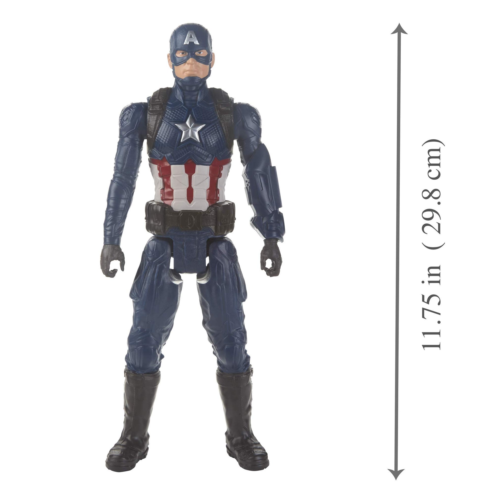 Buy now Marvel Avengers: Endgame Titan Hero Series Captain America 12"-Scale Super Hero Action Figure Toy with Titan Hero Power Fx Port at indiglob india