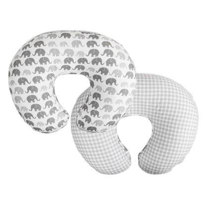 Buy now Boppy Nursing Pillow Cover, Premium Quick-Dry Fabric, Gray Elephants, Fits The Original Support Boppy Pillow for Breastfeeding and Bottle Feeding, Cover Only at indiglob india
