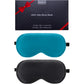 BeeVines Sleep Mask, 2 Pack 100% Real Natural Silk Eye Masks with Adjustable Strap for Sleeping, Mulberry Silk Eye Sleep Shade Cover, Blocks Light Reduces Puffy Eyes Traveling Gifts (Black & Black)