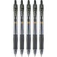 Pilot G2 Premium Gel Pens, Black Pens, Bold Point 1 mm, Pack of 5, Black