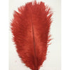 CENFRY 10pcs Ostrich Feathers 10-12inch Plumes for Wedding Centerpieces Home Decoration (White) - Red