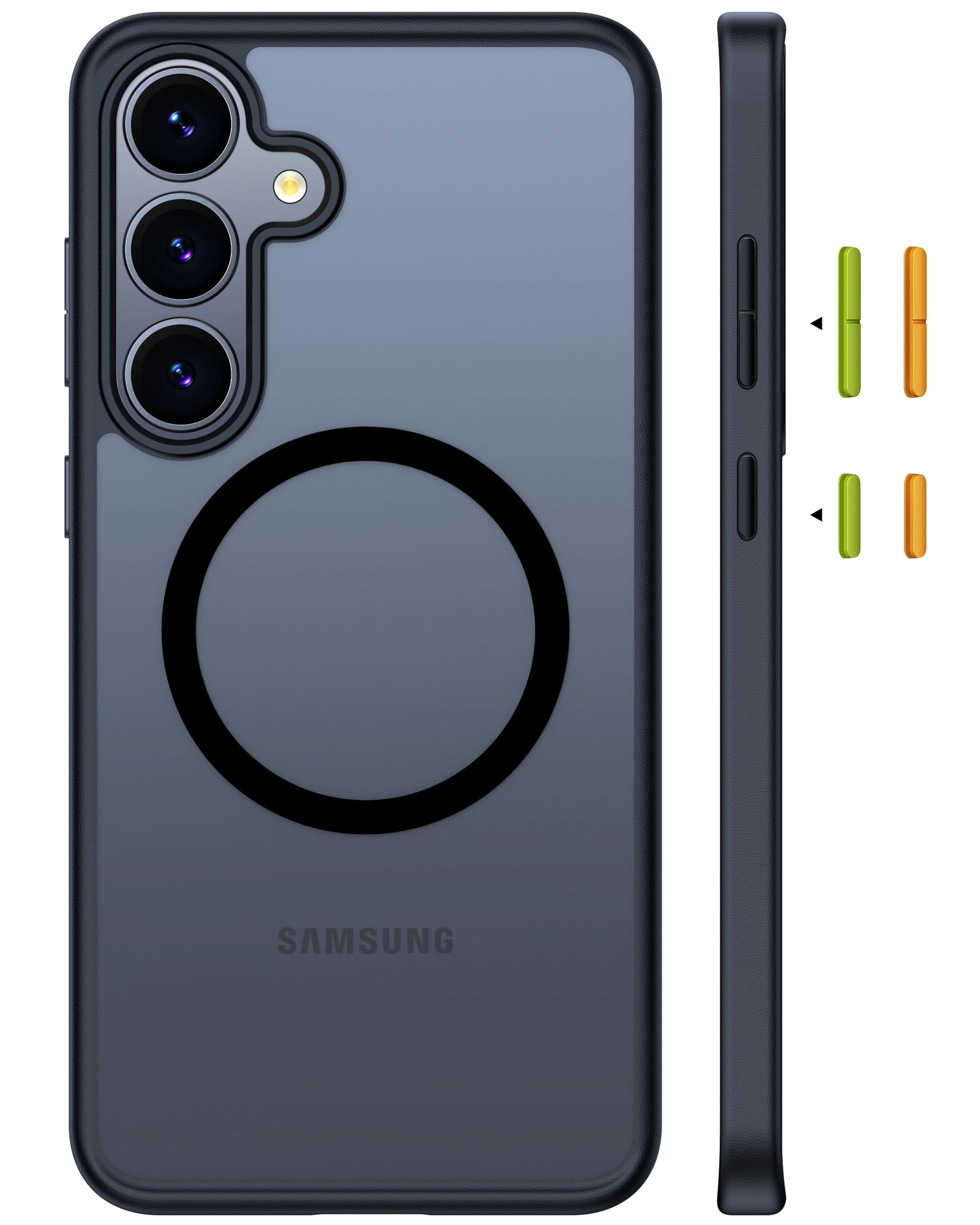 Buy now TORRAS Magnetic Shockproof for Samsung Galaxy S23 Ultra Case, Fit for MagSafe, 4X Military Grade Protection, Translucent Slim Case for Samsung S23 Ultra Case Anti-Fingerprint Anti-Scratch, Black at indiglob india
