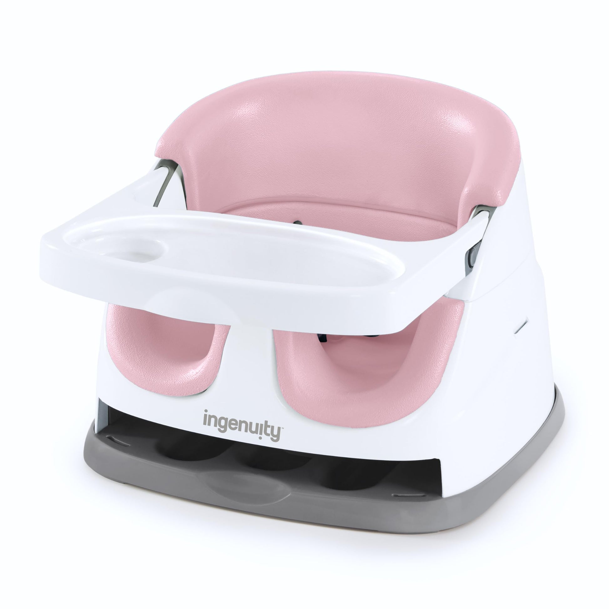 Buy now Ingenuity Baby Base 2-in-1 Booster Feeding and Floor Seat with Self-Storing Tray - Peacock Blue at indiglob india