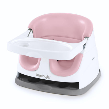 Buy now Ingenuity Baby Base 2-in-1 Booster Feeding and Floor Seat with Self-Storing Tray - Peacock Blue Peony at indiglob india