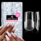 Buy now UNA GELLA Almond Gel Nail Tips, 504PCS Pre Etched Clear Fake Nails Tips Medium Almond Shape - 12 Sizes Full Cover Soft Acrylic Press On Nail Extensions No C Curve Gift for Diy at Home Medium Square at indiglob india