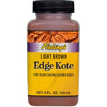 Buy now Fiebing's Edge Kote (4oz, Light Brown) - Leather Edge Paint for Shoes, Furniture, Purses, Couches, Belts - Flexible, Water Resistant, Semi Gloss Color Coating Leather Dye to Protect Natural Edges Light Brown at indiglob india