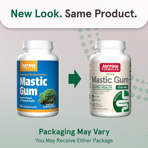 Jarrow Formulas Mastic Gum 1000 mg - 60 Veggie Caps - Natural Formula Supporting Stomach, Duodenal & Oral Health - 30 Servings
