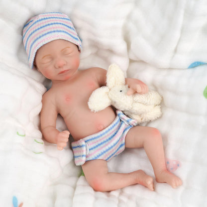 Buy now BABESIDE Miniature Reborn Baby Dolls Aurora - 6-in Full Platinum Silicone Reborn Baby Girl Realistic-Newborn Baby Doll Mini Sleeping Girl Real Life Baby Dolls with Feeding Kit & Gift Box at indiglob india