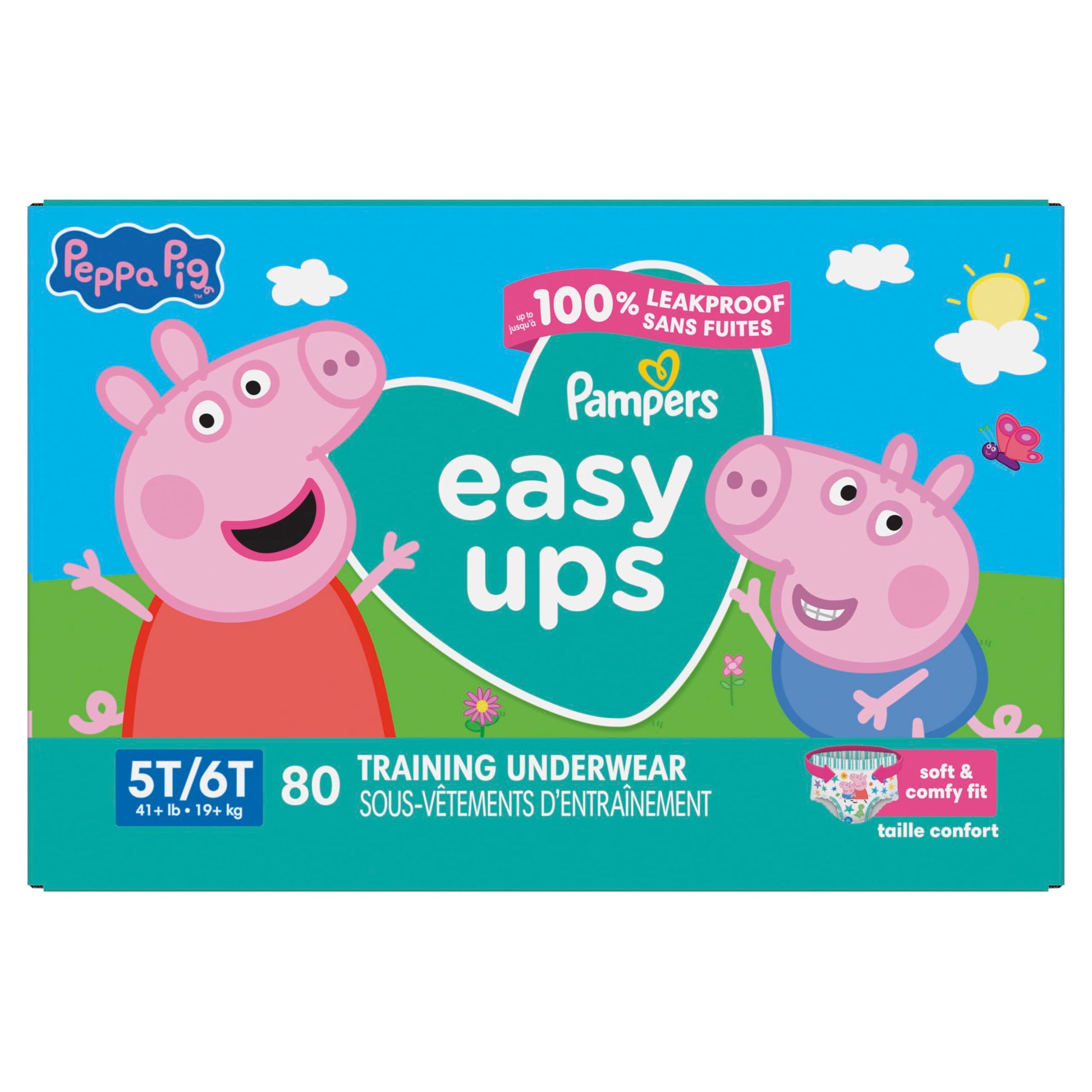 Buy now Pampers Training Pants - Easy Ups Girls & Boys - Size 3T-4T, 22 Count, Peppa Pig Underwear (Packaging May Vary) at indiglob india