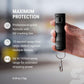 Buy now Sabre Pepper Gel - Fast Flip Top, Snap-Clip Keychain, Easy to Use & Carry, Maximum Police Strength OC Spray with UV Dye for Self Defense, 10 Second Spray Time, Finger Grip for Faster Aim, 0.54 fl oz at indiglob india