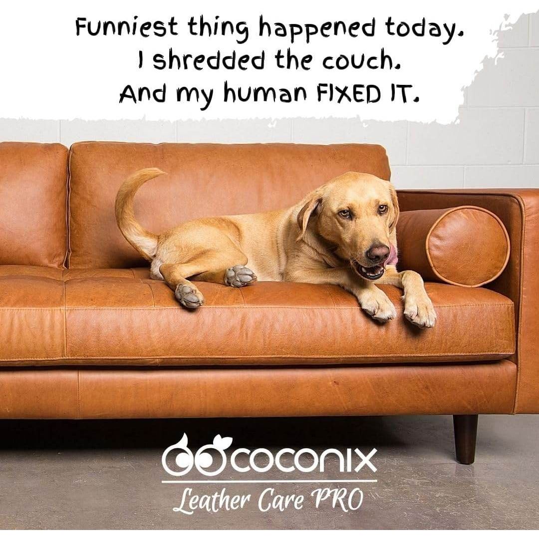 COCONIX Leather & Vinyl Repair Kit | Fix Tears, Holes, Scratches, and Peeling on Leather and Vinyl Furniture, Car Seats, and Jackets | Easy Application with Customizable Colors - My Store