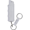 SABRE Pepper Spray, Quick Release Keychain for Easy Carry and Fast Access, Finger Grip for More Accurate and Faster Aim, Maximum Police Strength OC Spray, 0.54 fl oz, Secure and Easy to Use Safety - Light Gray