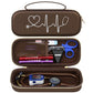 BOVKE Stethoscope Case for 3M Littmann Classic III, Lightweight II S.E, MDF Acoustica Deluxe Stethoscopes - Extra Room for Medical Bandage Scissors EMT Trauma Shear and LED Penlights, Black