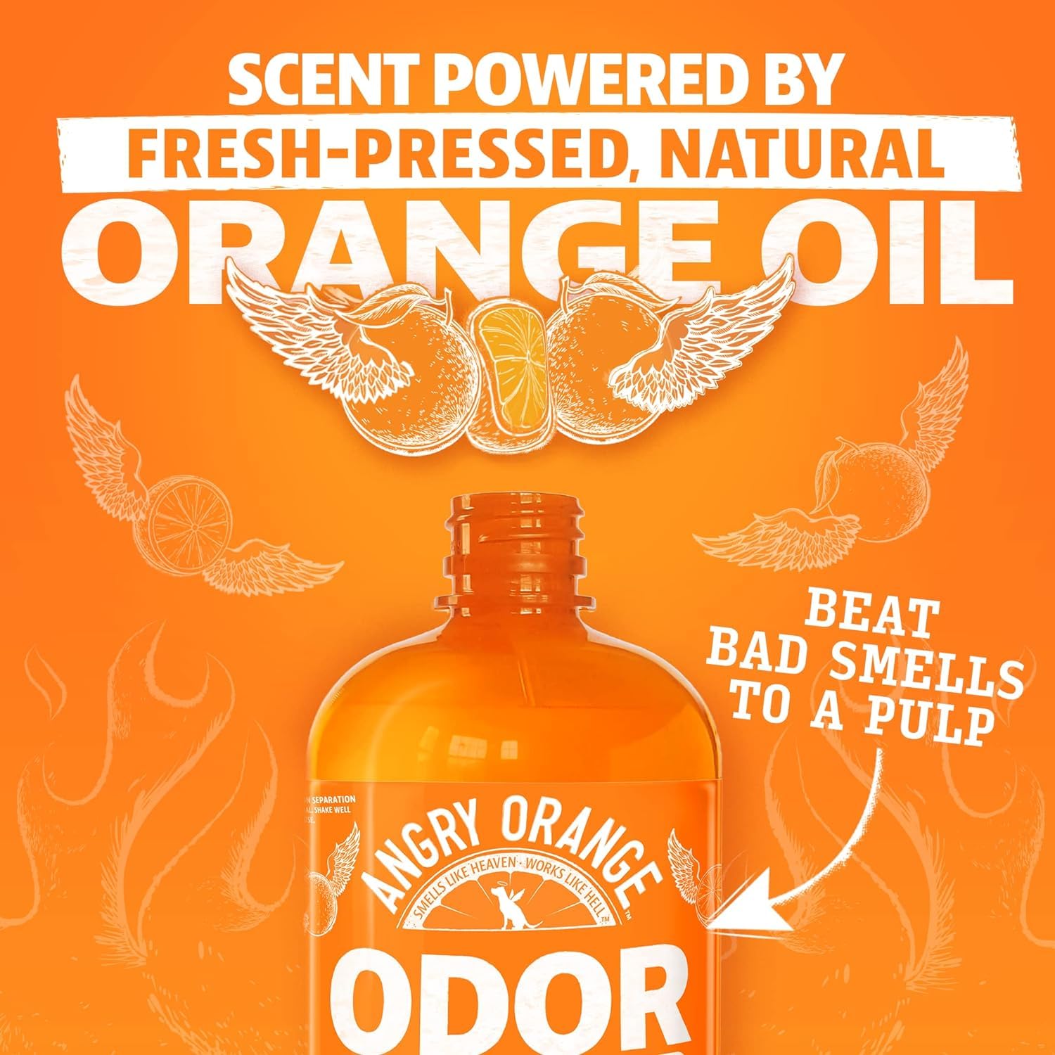 Buy now ANGRY ORANGE Pet Odor Eliminator for Dog and Cat Urine, Carpet Stains, and Strong Smells – Citrus Cleaner with Natural Orange Oil – 24 oz at indiglob india