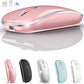 Wireless Mouse for MacBook Pro MacBook Air MacBook Laptop Mac iMac Desktop Computer Chromebook Win7/8/10/11 PC HP Dell Laptop 2.4 USB/USB C Mouse (Rose Gold)