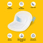 Buy now Medela Ultra-Breathable Nursing Pads, Highly Absorbent, Super Soft, Discreet Design for Comfortable Wear, Pack of 60 at indiglob india