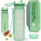 Hydracy Water Bottle with Time Marker -Large BPA Free Water Bottle & No Sweat Sleeve -Leak Proof Gym Bottle with Fruit Infuser Strainer & Times to Drink -Ideal for Fitness Sports & Outdoors