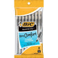BIC Round Stic Grip Xtra Comfort Ballpoint Pen, Medium Point (1.2mm), Black, 8-Count