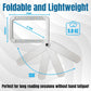 MAGNIPROS Rechargeable 4X Magnifying Glass with Light for Reading, Large Foldable LED Page Magnifier, Dimmable Handheld Rectangle Magnifier for Seniors, Small Print, Low Vision Books
