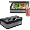 Aosbos Small Insulated Lunch Bag - Compact Lunch Box for Portion Control, Work & Office, Grey - Gray