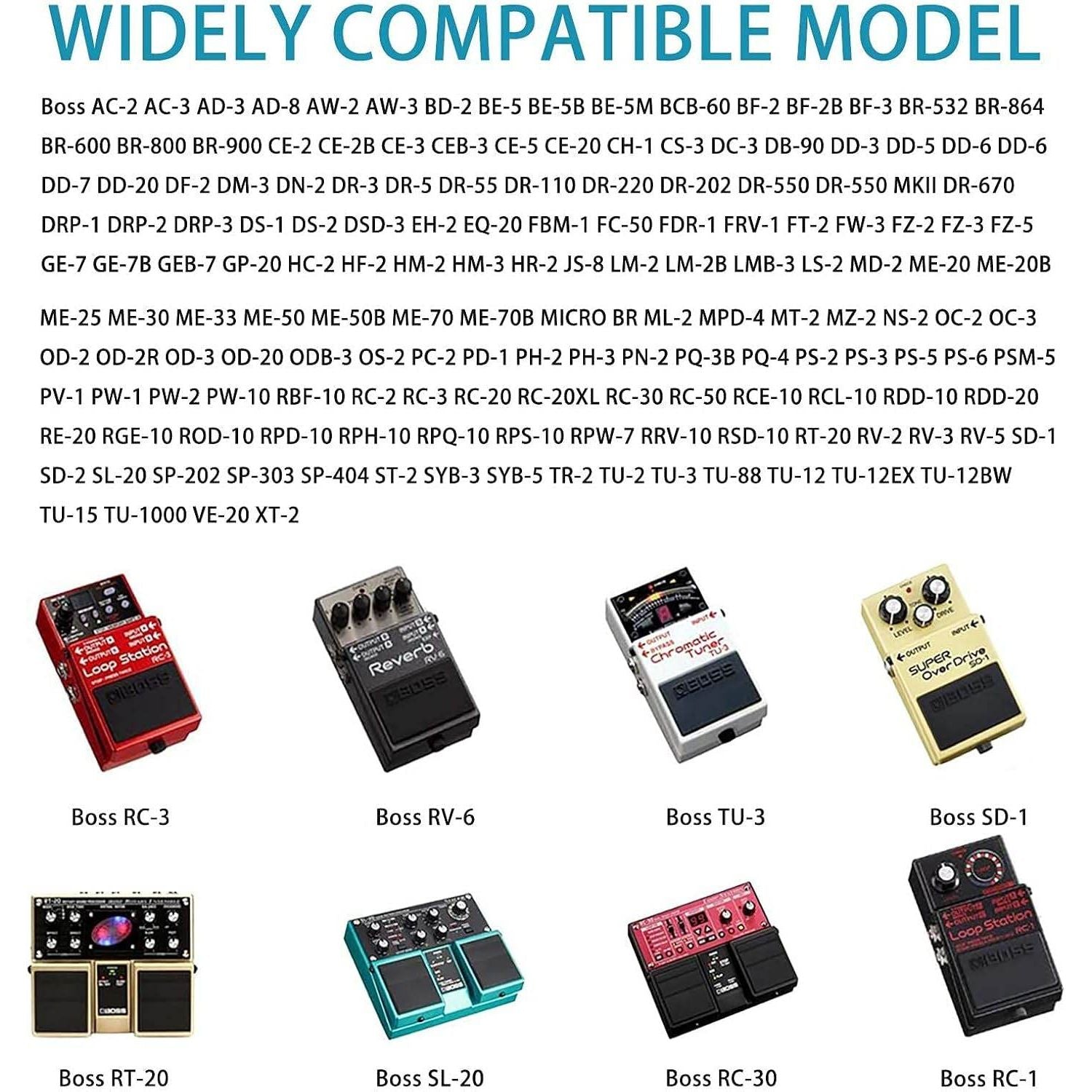 9V AC Adapter Power for BOSS Roland PSB-1U, PSB1U, Multi Effects Pedal (6ft) - My Store