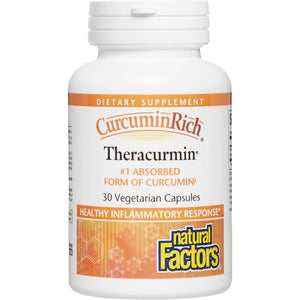 Natural Factors, CurcuminRich Theracurmin, 30 mg, Formulated for Superior Absorption, 30 Count (Pack of 1)