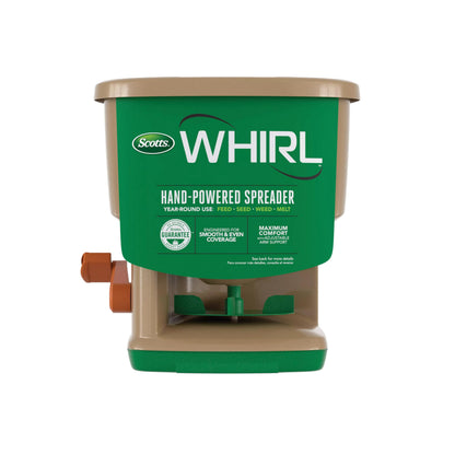 Buy now Scotts Whirl Hand-Powered Spreader for Grass Seed, Fertilizer, Salt, Ice Melt, Handheld Spreader Holds up to 1,500 sq. ft. Product at indiglob india