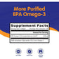 OmegaVia EPA 500, Purified Omega-3 Fish Oil Supplement, 500 mg EPA in Triglyceride Form, Burpless Fish Oil, Non-GMO, Gluten-Free, IFOS 5-Star, 120 Softgels