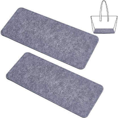 PH PandaHall 12x5 inch Black Felt Base Shaper, 2pcs Bag Bottom Shaper Pad Arc Corner Bag Liner Board Insert for Tote Leather Purse Handbag Crossbody Bag Backpack Canvas Travel Bag, 6mm Thick