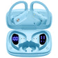 Buy now bmani Ear Buds Wireless Earbuds Bluetooth Headphones with 80H Playtime LED Display Case, Over-Ear Hook with Mic, Stereo Sound, Easy Button Controls, Sports Earphones for Running Workout Gym Black Standard Sky Blue at indiglob india