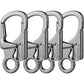 Ahiller Carabiner Clip, Double Anti-Misopening Locking Design, 3" Zinc Alloy Heavy Keychain for Outdoor Camping Hiking, Key Ring Clip