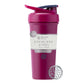 Buy now BlenderBottle Strada Shaker Cup Insulated Stainless Steel Water Bottle with Wire Whisk, 24-Ounce, Black Sleek Raspberry at indiglob india