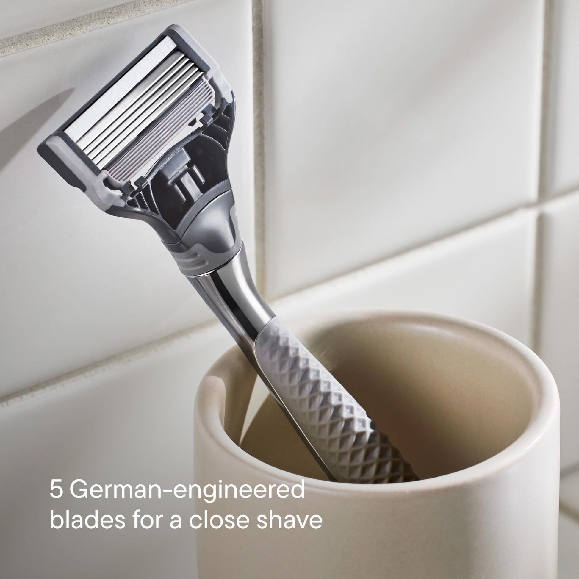Buy now Harry's Original Razor Blades for Men - 10 Count - Premium Razor Blade Refill Cartridges - German Engineered at indiglob india