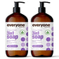 Everyone 3-in-1 Soap, Body Wash, Bubble Bath, Shampoo, 32 Ounce (Pack of 2), Citrus and Mint, made with Essential Oils for Men and Women