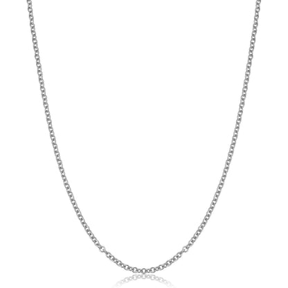 Kooljewelry 14k Yellow Gold Filled Or White Gold Filled Cable Chain Necklace For Women And Men (1mm, 1.3mm, 1.5mm or 2.1mm - sizes from 14 to 30 inch long)