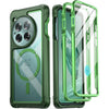 Poetic Guardian Case Compatible with OnePlus 11 5G 6.7 inch [20FT Mil-Grade Drop Tested], Full-Body Hybrid Shockproof Protective Rugged Clear Cover Case with Built-in Screen Protector, Black/Clear - Green