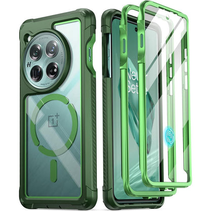 Poetic Guardian Case Compatible with OnePlus 11 5G 6.7 inch [20FT Mil-Grade Drop Tested], Full-Body Hybrid Shockproof Protective Rugged Clear Cover Case with Built-in Screen Protector, Black/Clear