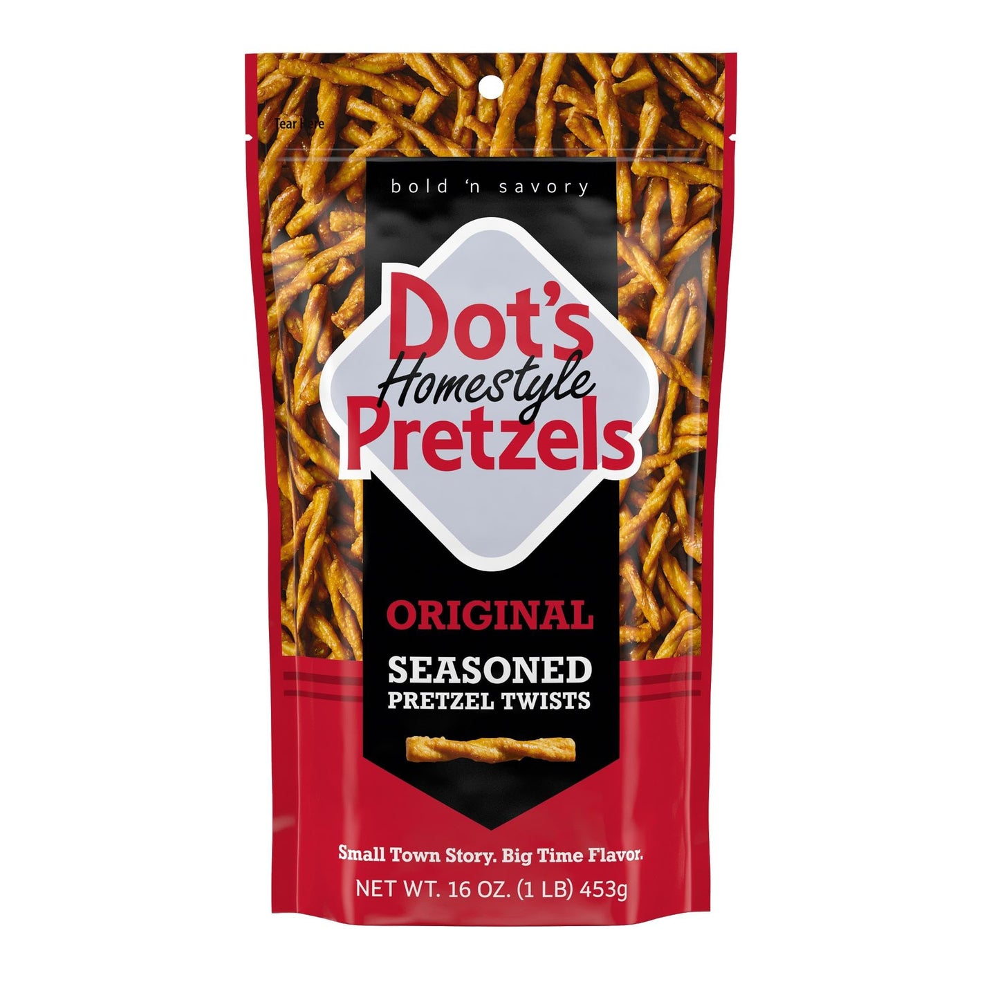 Buy now Dot's Pretzels Original Seasoned Pretzel Twist Snack, 16oz Grocery Sized Bag at indiglob india