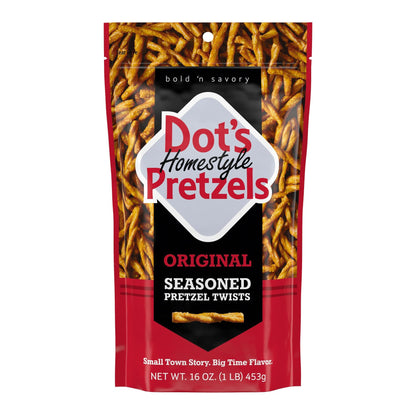 Buy now Dot's Pretzels Original Seasoned Pretzel Twist Snack, 16oz Grocery Sized Bag at indiglob india