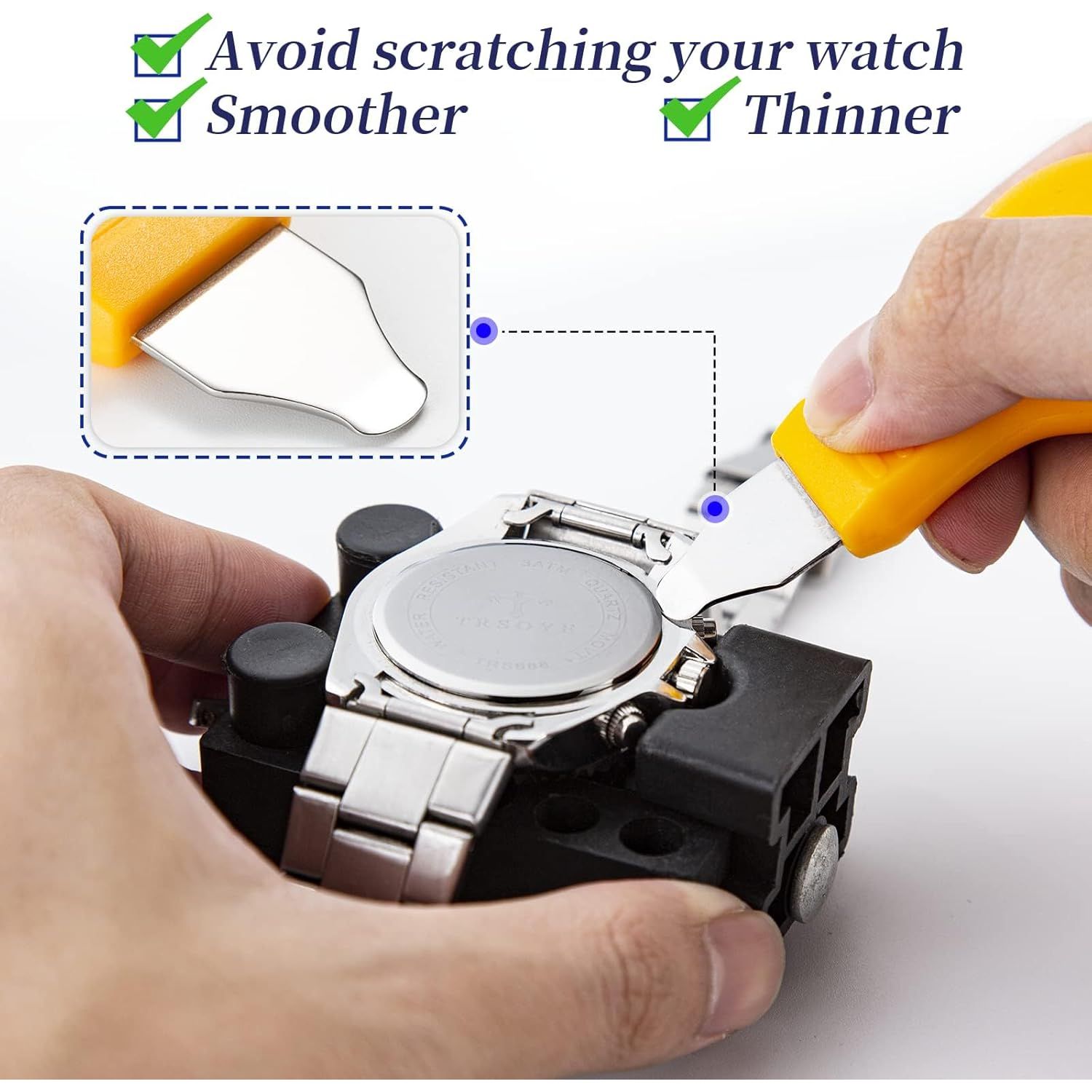 Buy now 【2025 Upgrade】Eventronic Watch Repair Kit, Watch Link Removal Kit, Watch Battery Replacement Tool Kit & Strap Adjustment, Watch Tool Kit with Spring Bar, Case Opener, Link Remover, Carrying Case at indiglob india