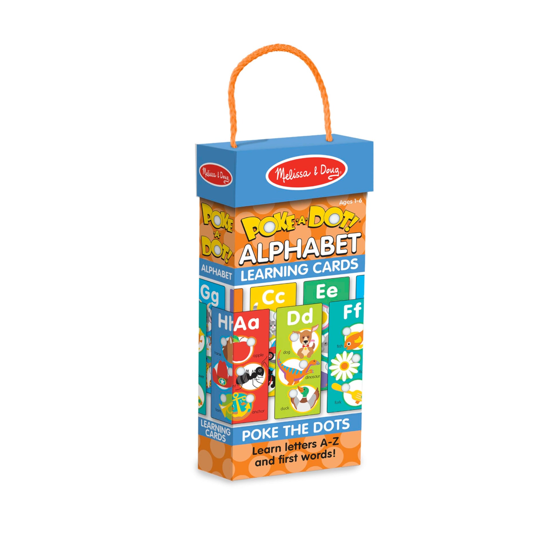 Buy now Melissa & Doug Poke-a-Dot! Alphabet Jumbo Learning Cards, 13 Double Sided Interactive ABC Flash Cards, Educational Activities for Toddlers and Preschoolers, Ages 1+ at indiglob india