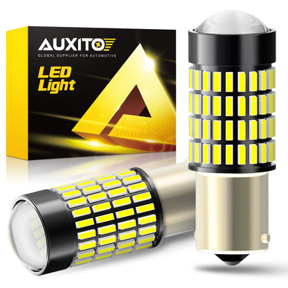 Buy now AUXITO 194 LED Light Bulb 6000K White 168 2825 W5W T10 Wedge 24-SMD 3014 Chipsets LED Replacement Light Kit Error Free for Car Interior Dome Map Door License Marker Lights, Pack of 10 White 1156 7506 at indiglob india