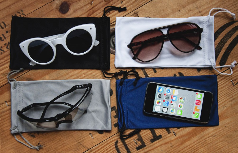 Buy now Birch Microfiber Pouch Soft and Silky Cloth Cleaning Storage Bag for Eyeglasses and Sunglasses (Black 6 Pack) at indiglob india