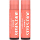 Burt's Bees Lip Tint Balm Stocking Stuffers Gifts, Long Lasting 2 in 1 Duo Tinted Balm Formula, Color Infused with Hydrating Shea Butter for a Natural Looking Buildable Finish, Petal Rose (2-Pack)