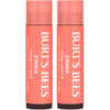 Burt's Bees Lip Tint Balm Stocking Stuffers Gifts, Long Lasting 2 in 1 Duo Tinted Balm Formula, Color Infused with Hydrating Shea Butter for a Natural Looking Buildable Finish, Red Dahlia (2-Pack) - Zinnia
