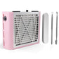 AONOLOVO Nail Dust Collector Machine, Upgraded Powerful Nail Vacuum Suction Fan Dust Extractor Manicure Tool for Acrylic Nail Poly Nail Extension Gel Removal, Pink